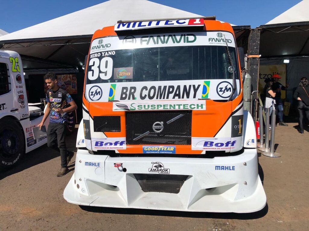 A MILITEC Brasil patrocina o caminhão 39 de Hiro Yano na temporada 2023 da Copa Truck. Foto: Reprodução/ Instagram/ Hiro Yano