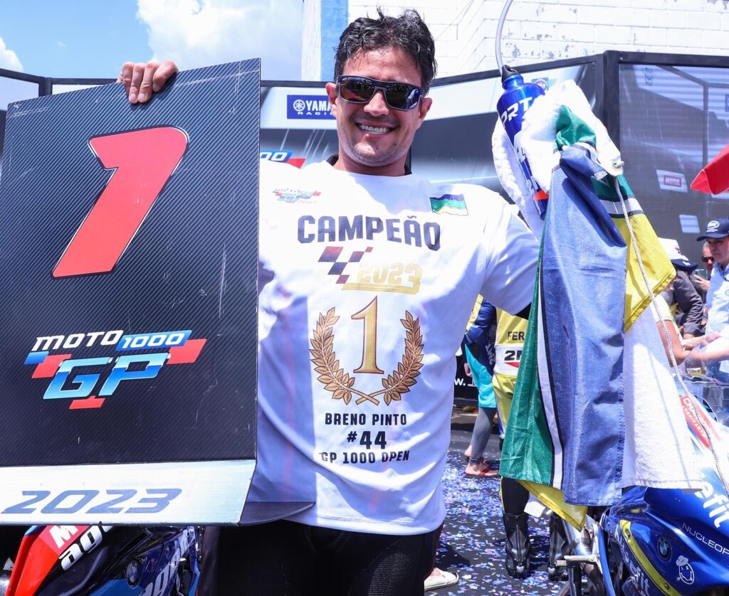 O amapaense Breno Pinto conquista o título na GP 1000 Open. Foto: Grelak Comunicação/Divulgação