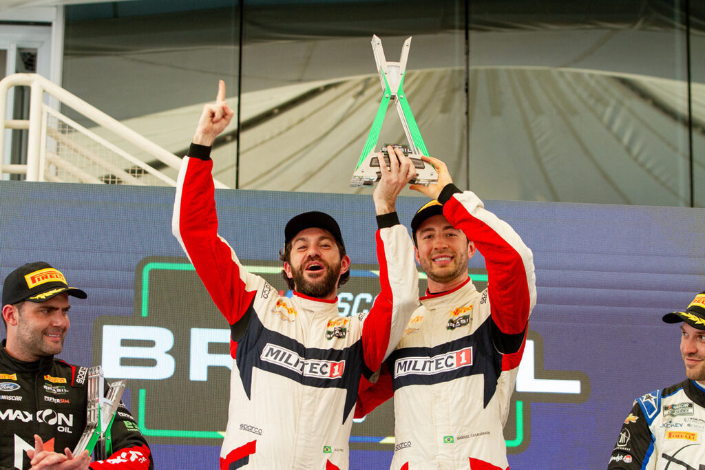 Alex Seid (esq) e Gabriel Casagrande foram a dupla vencedora da primeira etapa da Special Edition, em Interlagos. Foto: Luciano Santos/ SIGCom