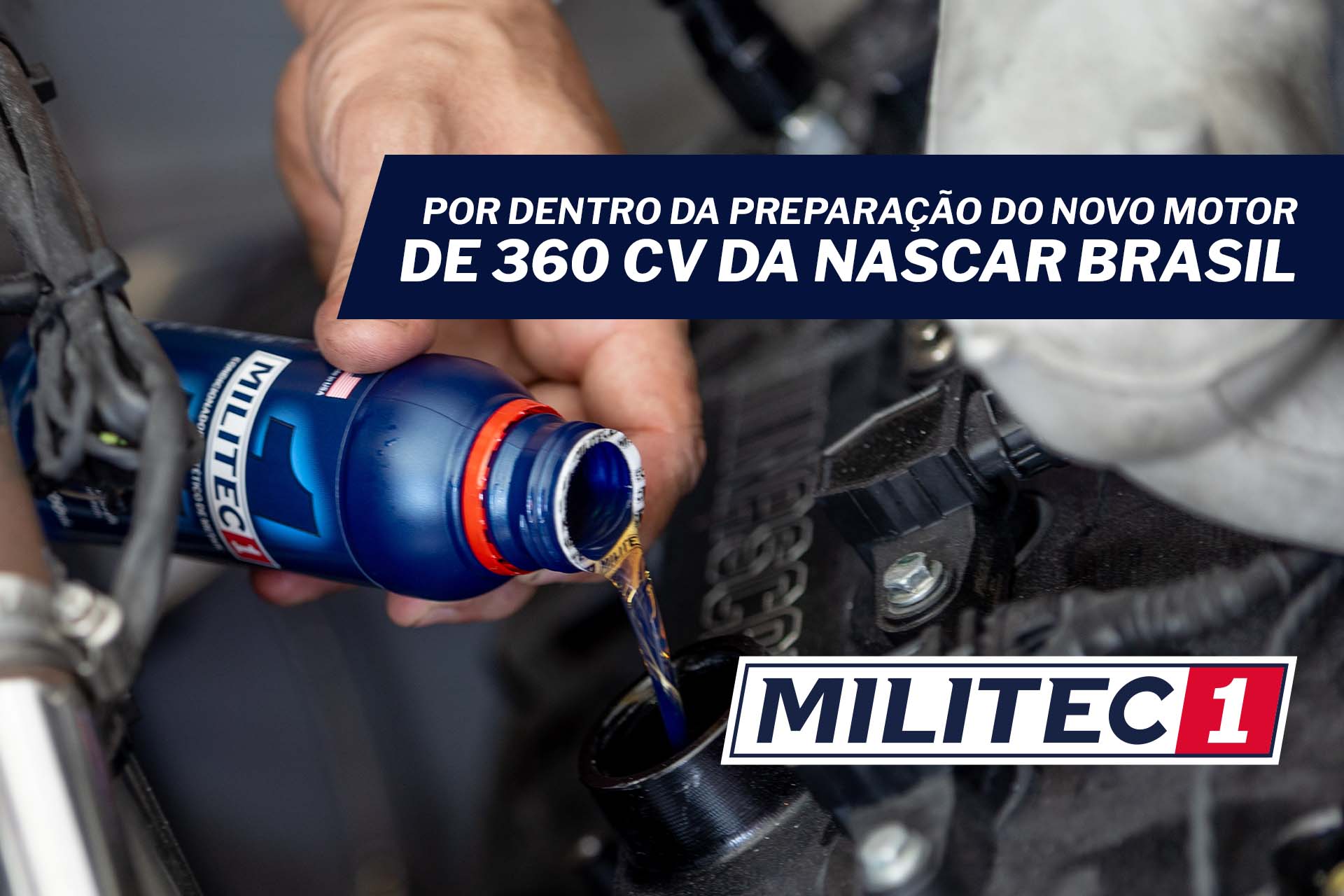 Preparação do motor da Nascar Brasil com Militec